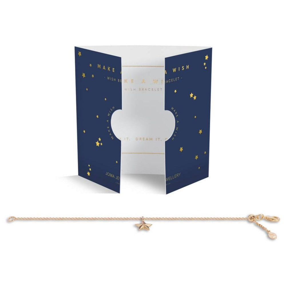 Wish - Star - Yellow Gold Star Charm Bracelet