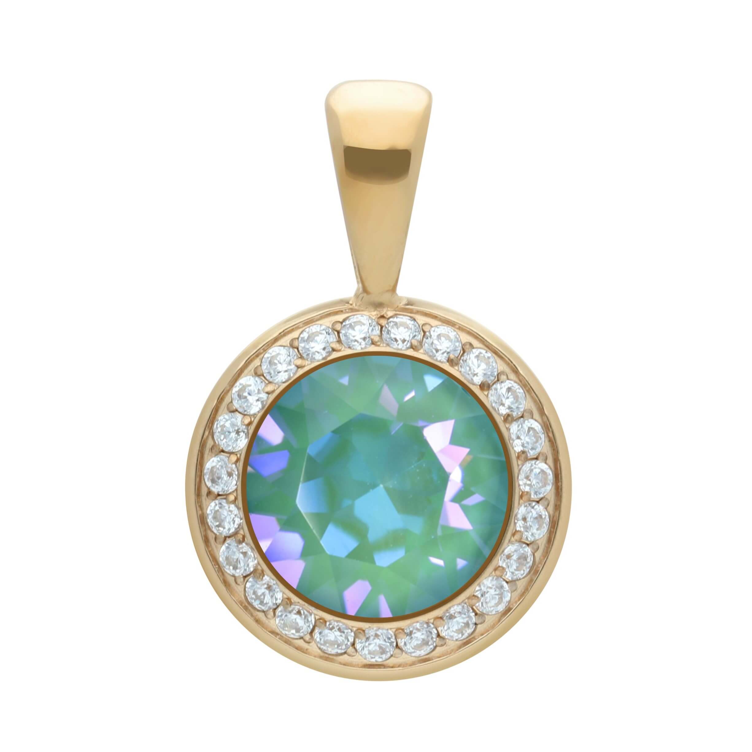 Silky Sage Delite Pendant TONDO Deluxe 13mm (G/P)