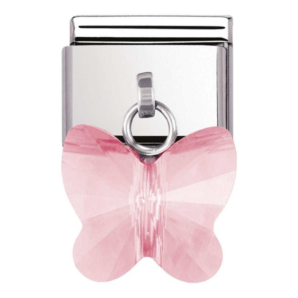 Classic Pink Butterfly Charm Link