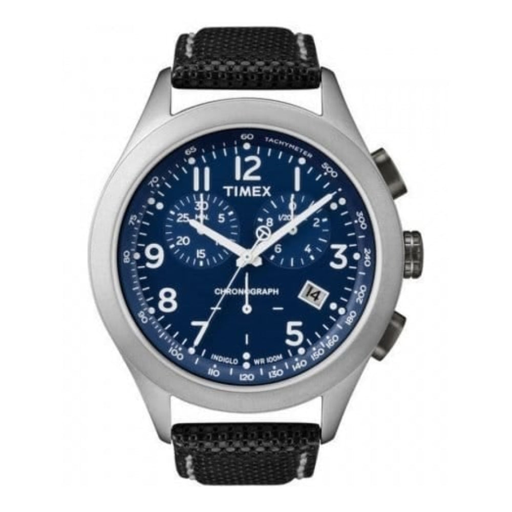 Gents Blue Chronograph Dial Watch
