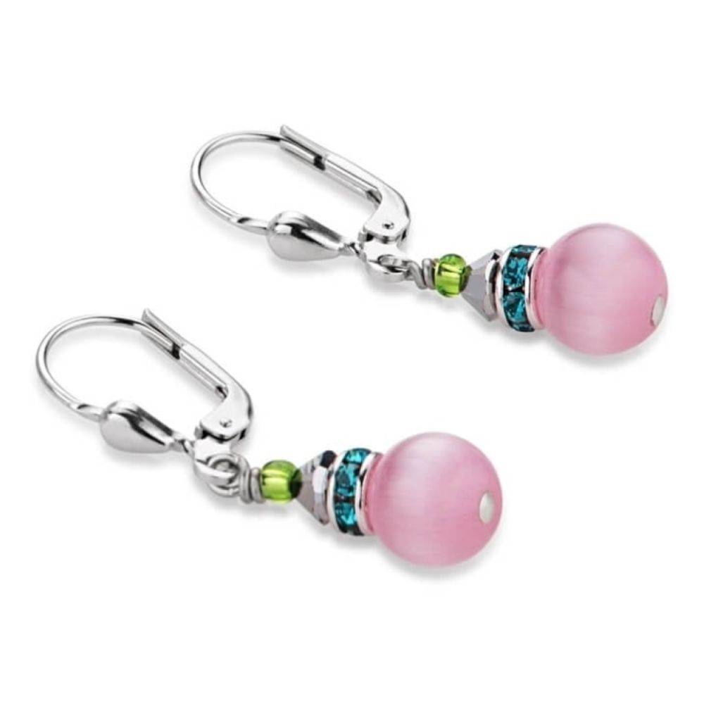 Tiger's Eye Multicolour Pastel Earrings