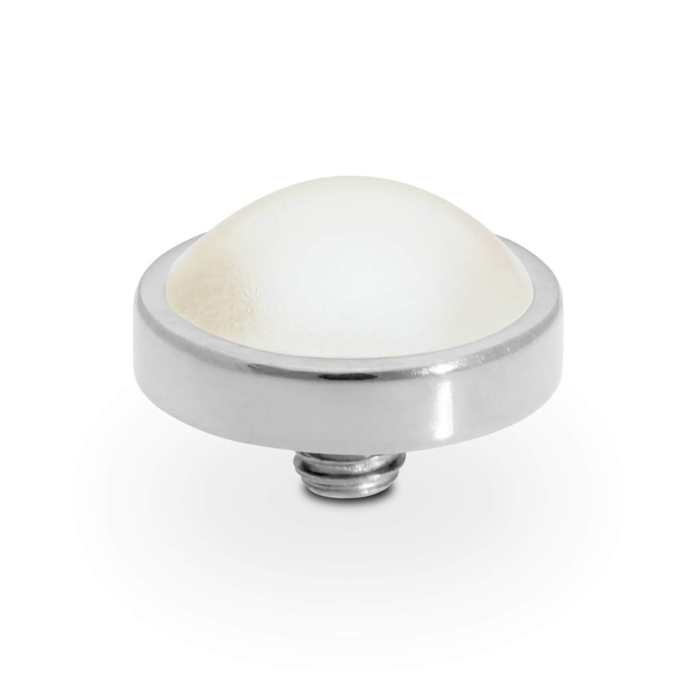 CANINO (S/P) 9mm White Pearl Ring Top