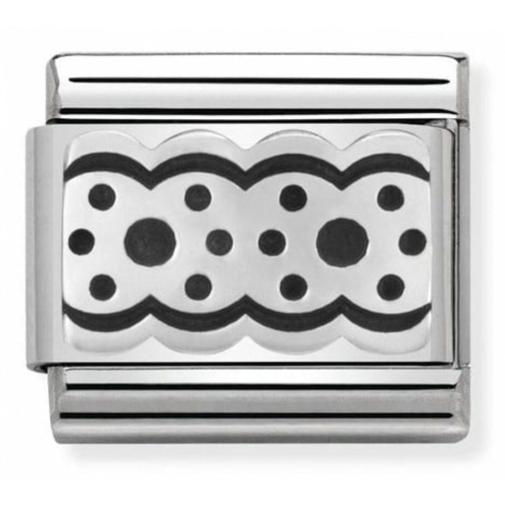 Classic LACE Plot 3 In Stainless Steel & Silver 925 Charm