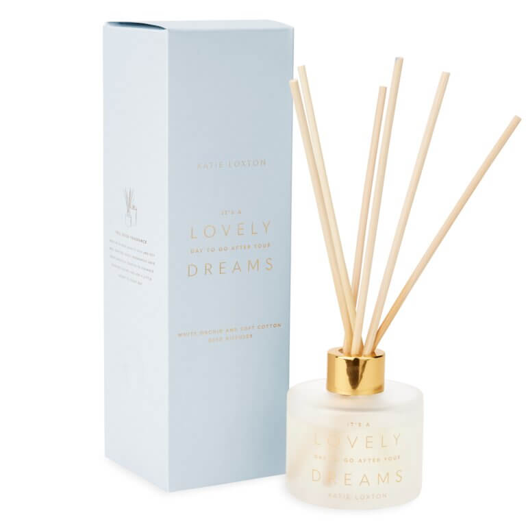 Sentiment Reed Diffuser | It's A Lovely Day To Go After Your Dreams | White Orchid And Soft Cotton