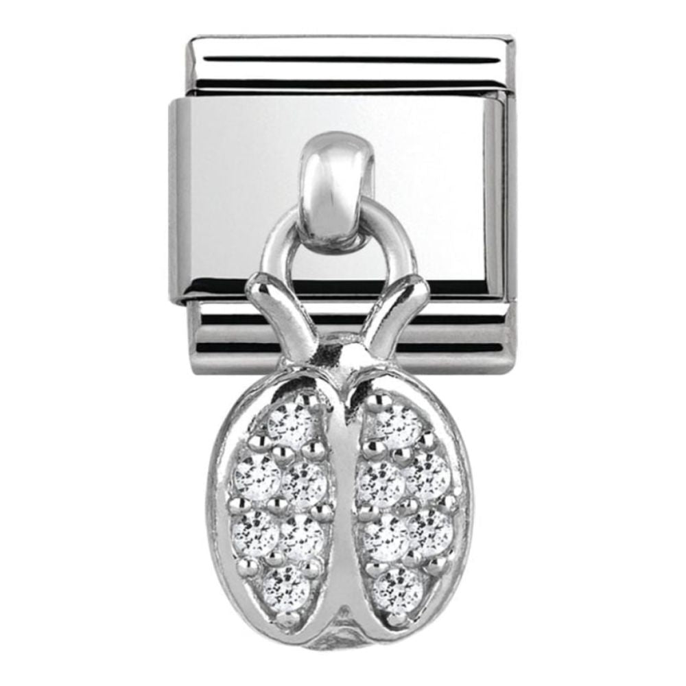 Classic Ladybird CZ Charm Link