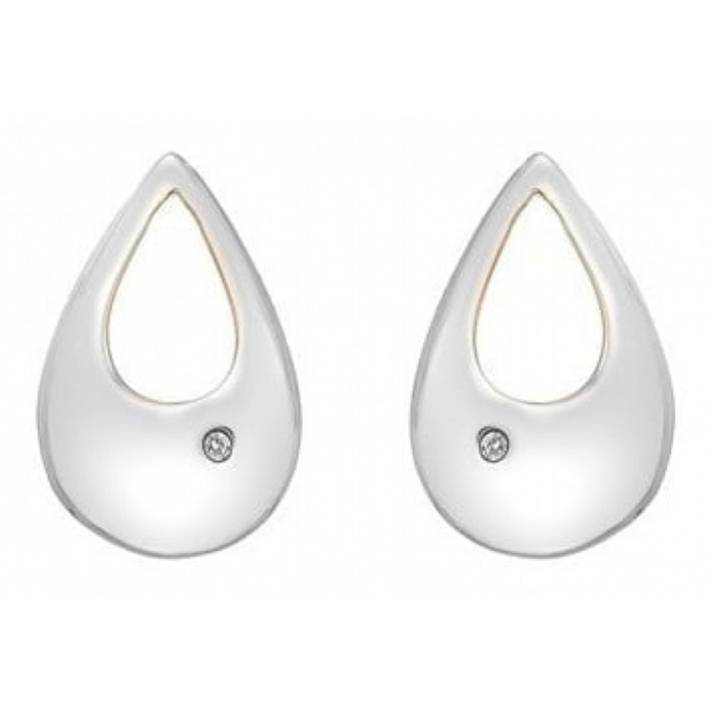 Rose Gold Plated Sterling Silver Stud Earrings