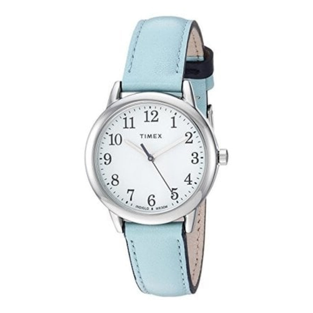 30mm Easy Reader Blue Leather Watch