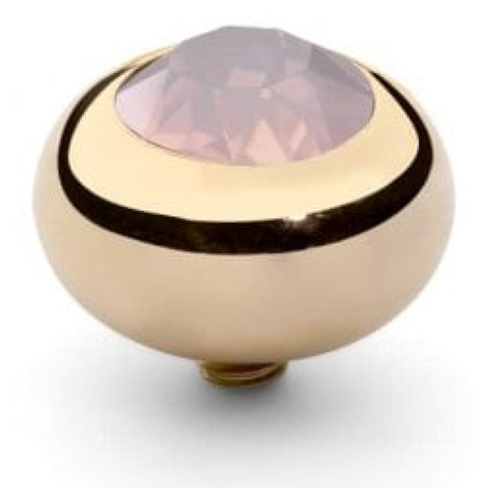 Famosa Gold 10mm Tondo Ring Top Rose Water Opal