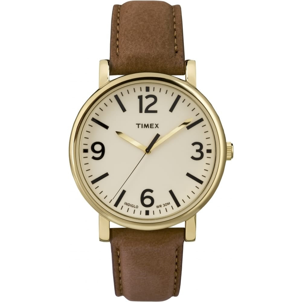 ORIGINAL CLASSIC ROUND GOLDTONE TAN STRAP TAN DIAL