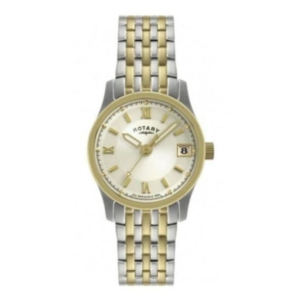 Stainless Steel Ladies Two Tone Date Display Watch
