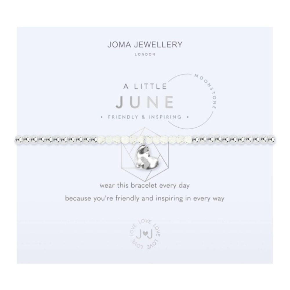 A Little | Birthstone June Moonstone | Bracelet | 17.5cm Stretch