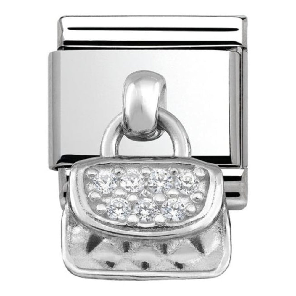 Classic CZ Bag Charm Link