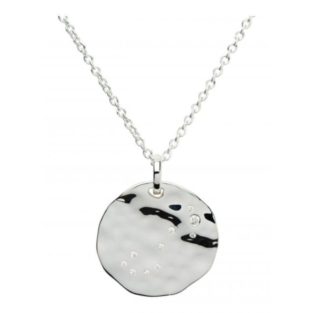 Sterling Silver 925 Pendant With Cz Incl. Chain. Scorpio