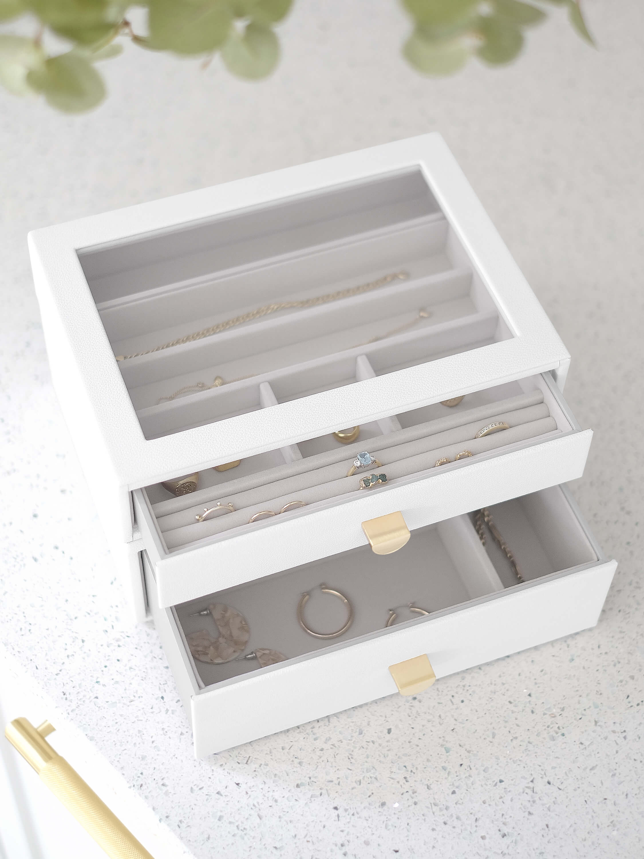 White Classic Drawer Set Of 2