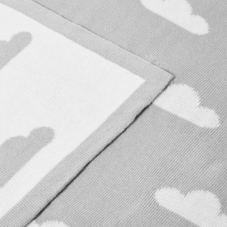 Printed Baby Blanket Cloud Grey / Off White