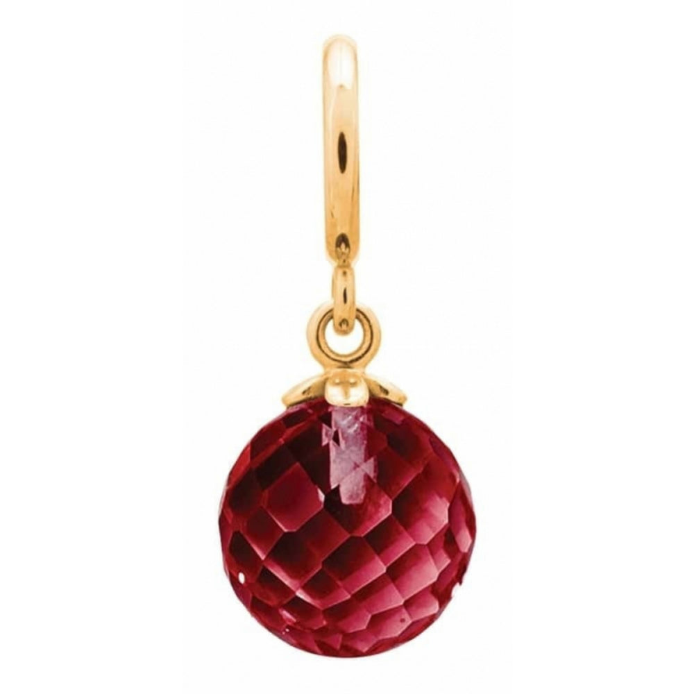 Red Crystal Ball Pendant Charm