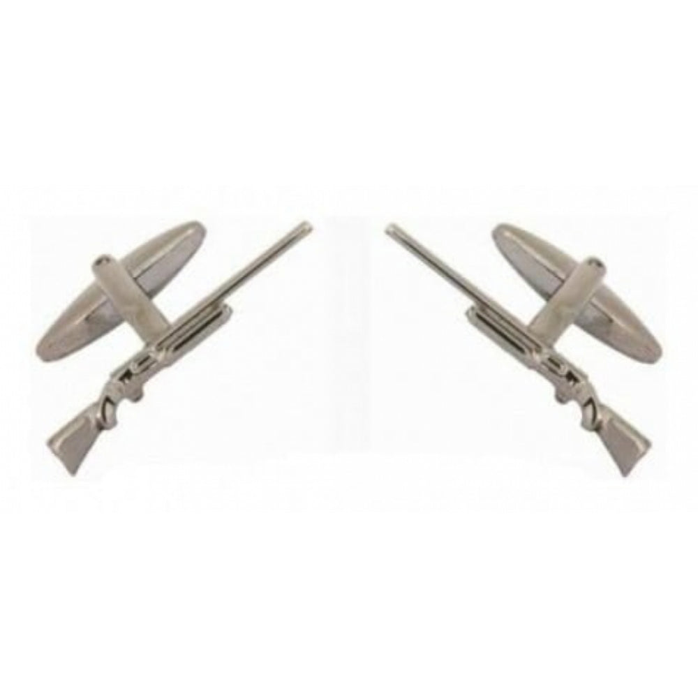 Gun Metal Shot Gun Cufflinks