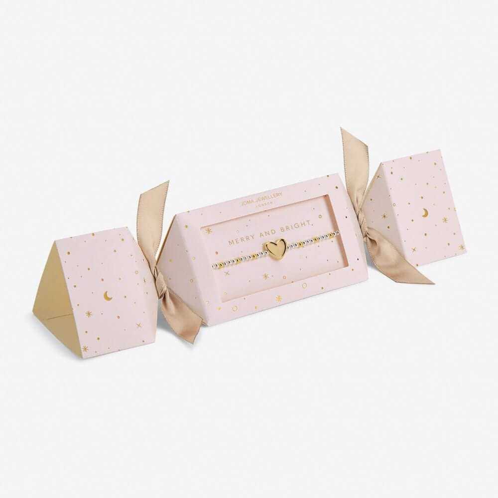 Christmas Cracker | Merry And Bright | Silver And Gold | 17.5cm Stretch