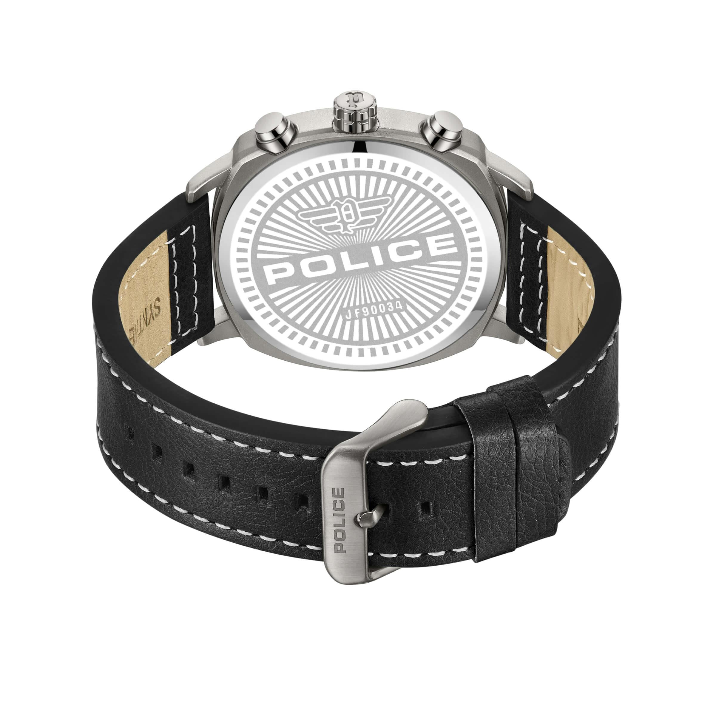 TUNEFUL Gun Multifunction Dial Black Strap Watch