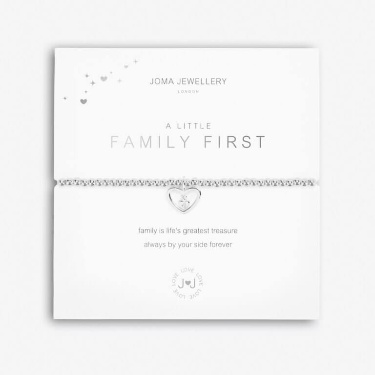 A Little | Family First | Silver | Bracelet | 17.5cm Stretch