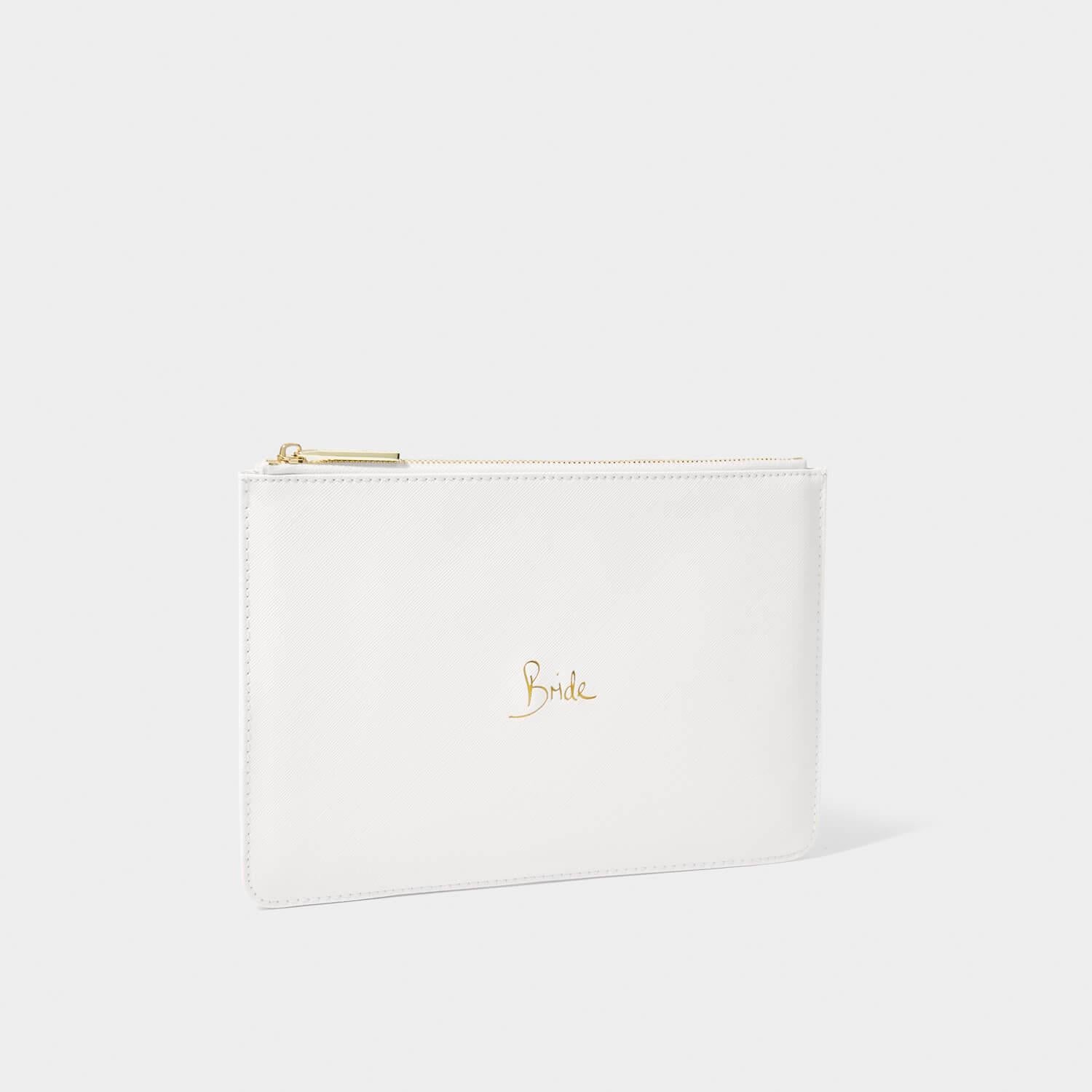 Bridal Perfect Pouch 'Bride' in White