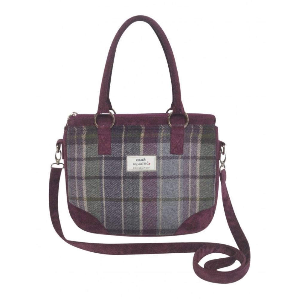 Purple Quartz Tweed Saskia Bag