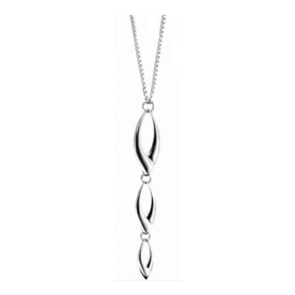 Ladies Sterling Silver Link Pendant Necklace