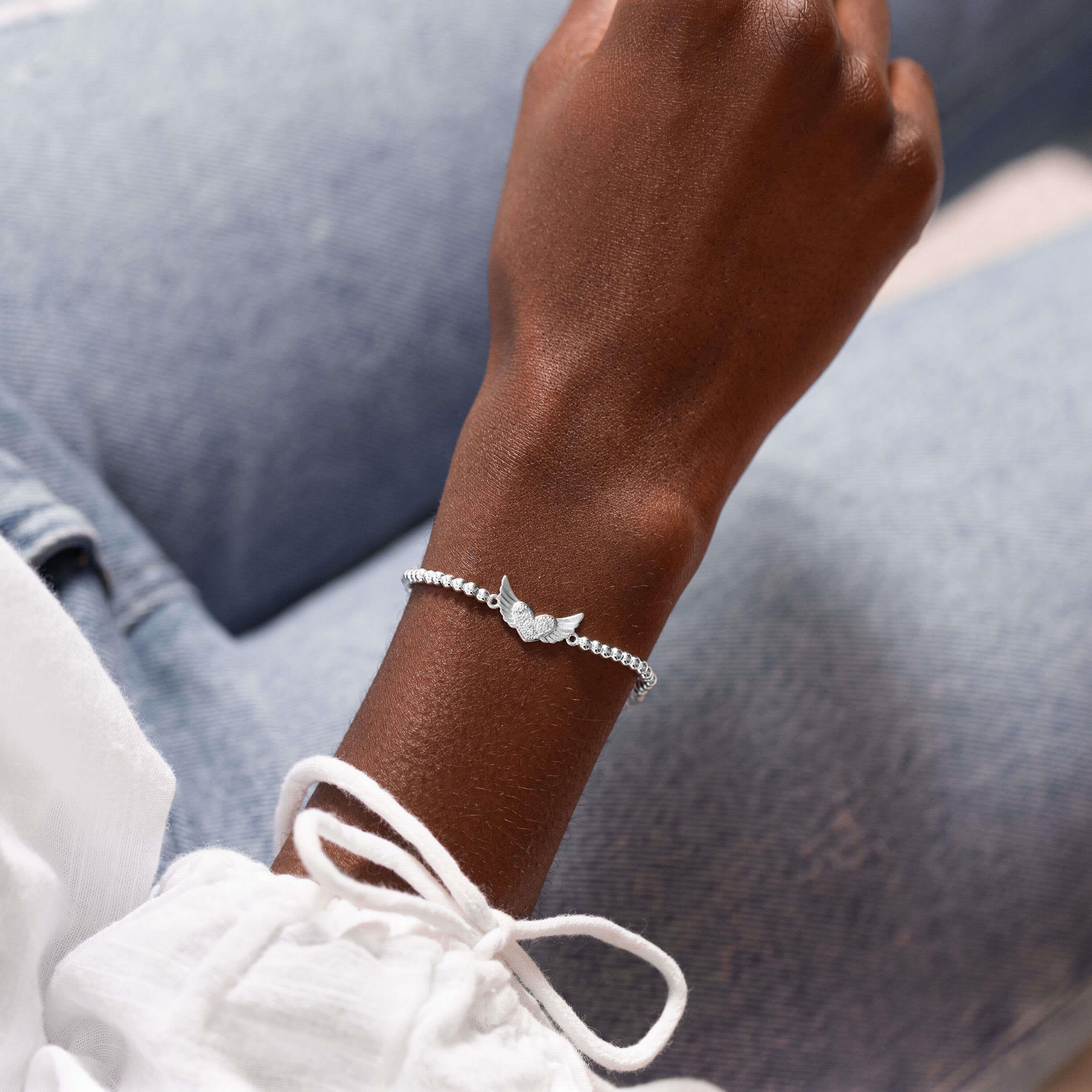 A Little | Wings To Fly | Silver | Bracelet | 17.5cm Stretch