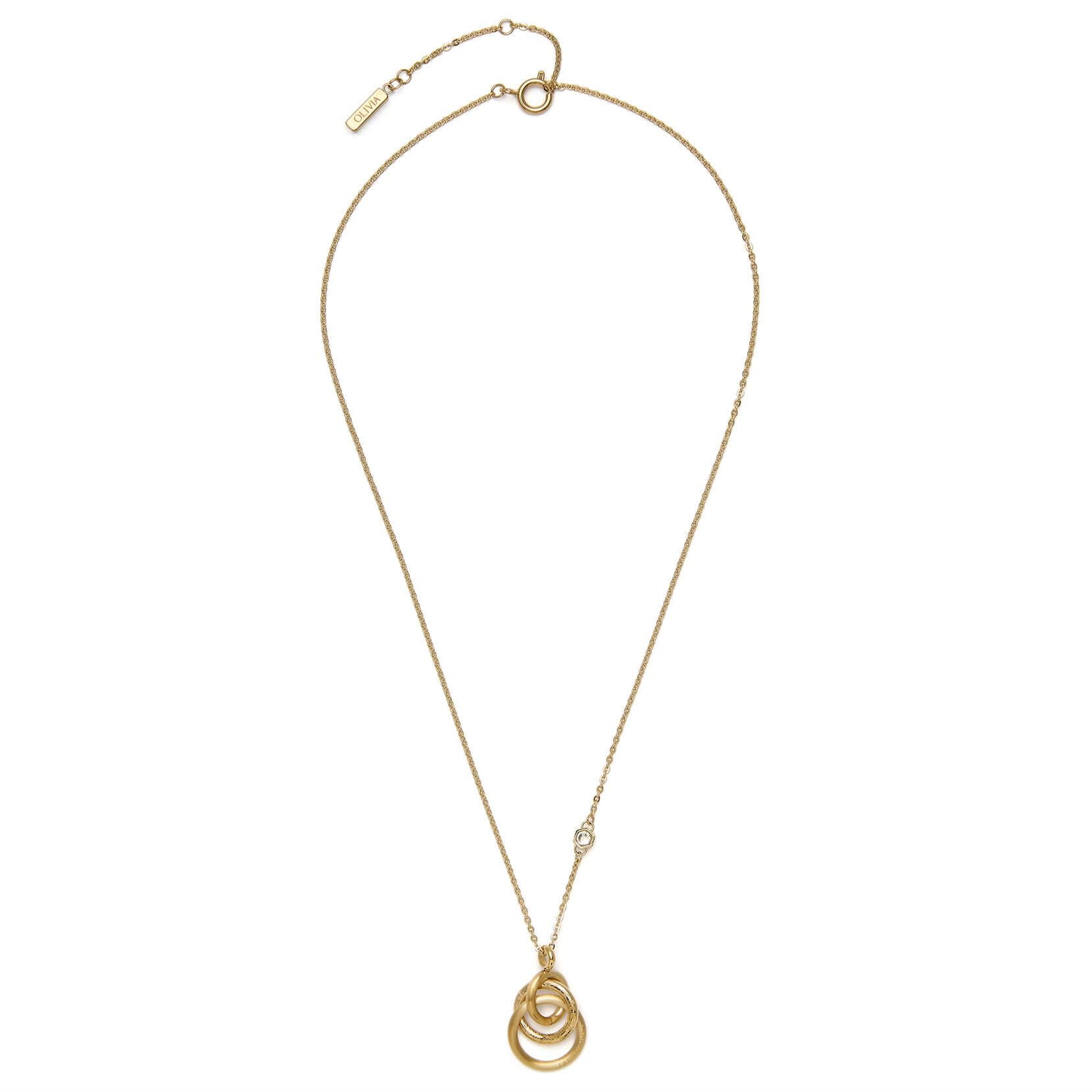 Encircle Gold Plated Pendant Necklace