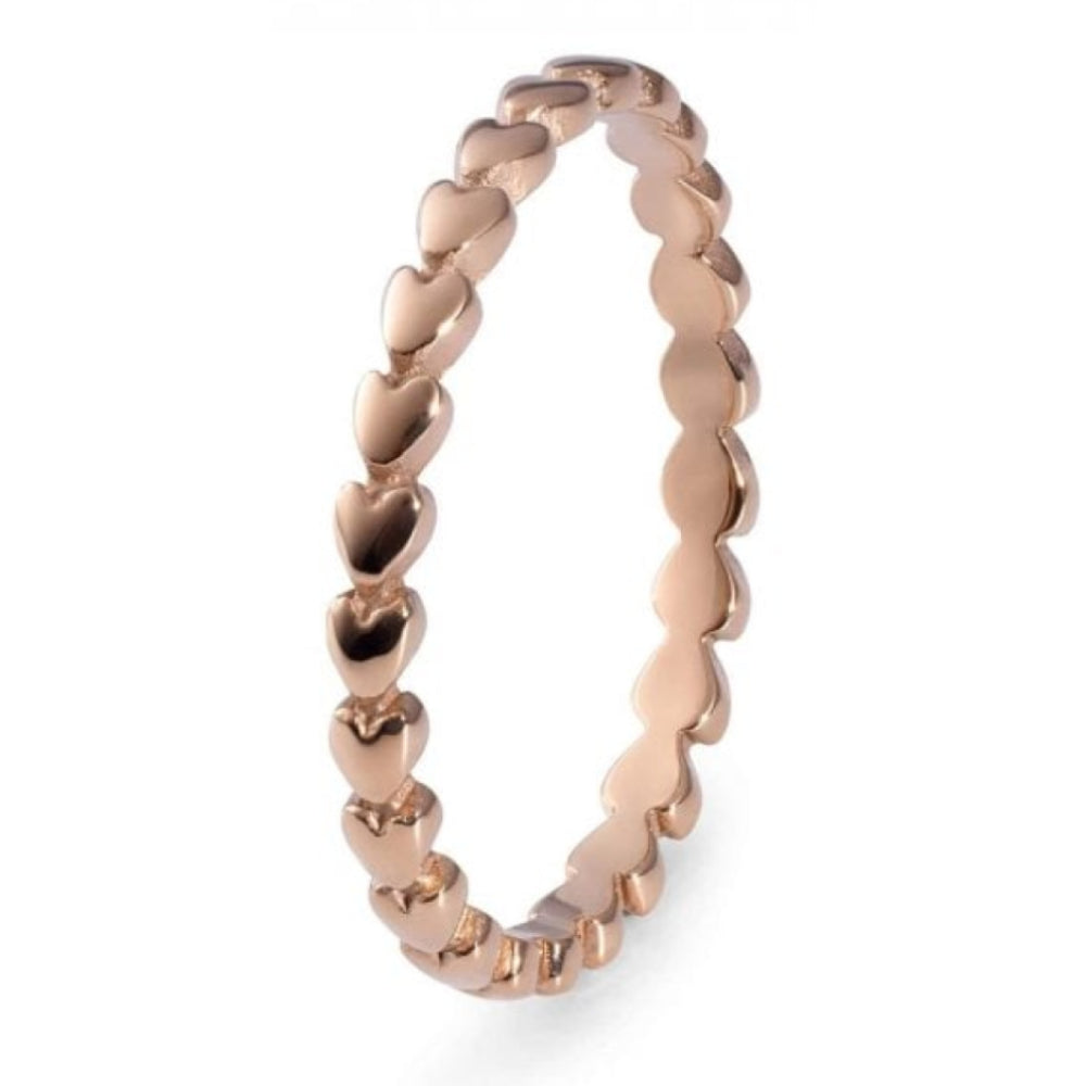 Lipari Rose Gold Hearts Spacer Ring