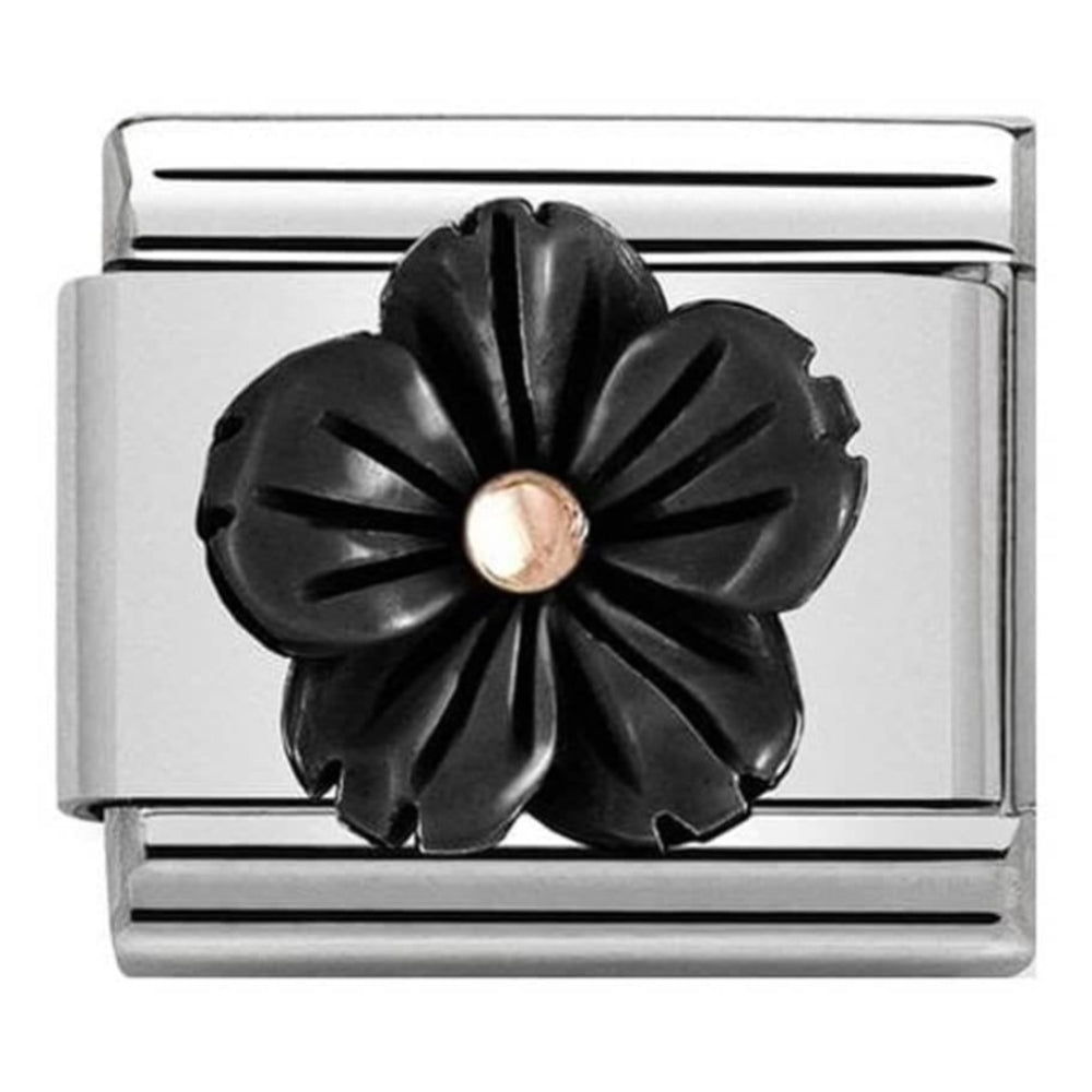 Classic Onyx Flower Link