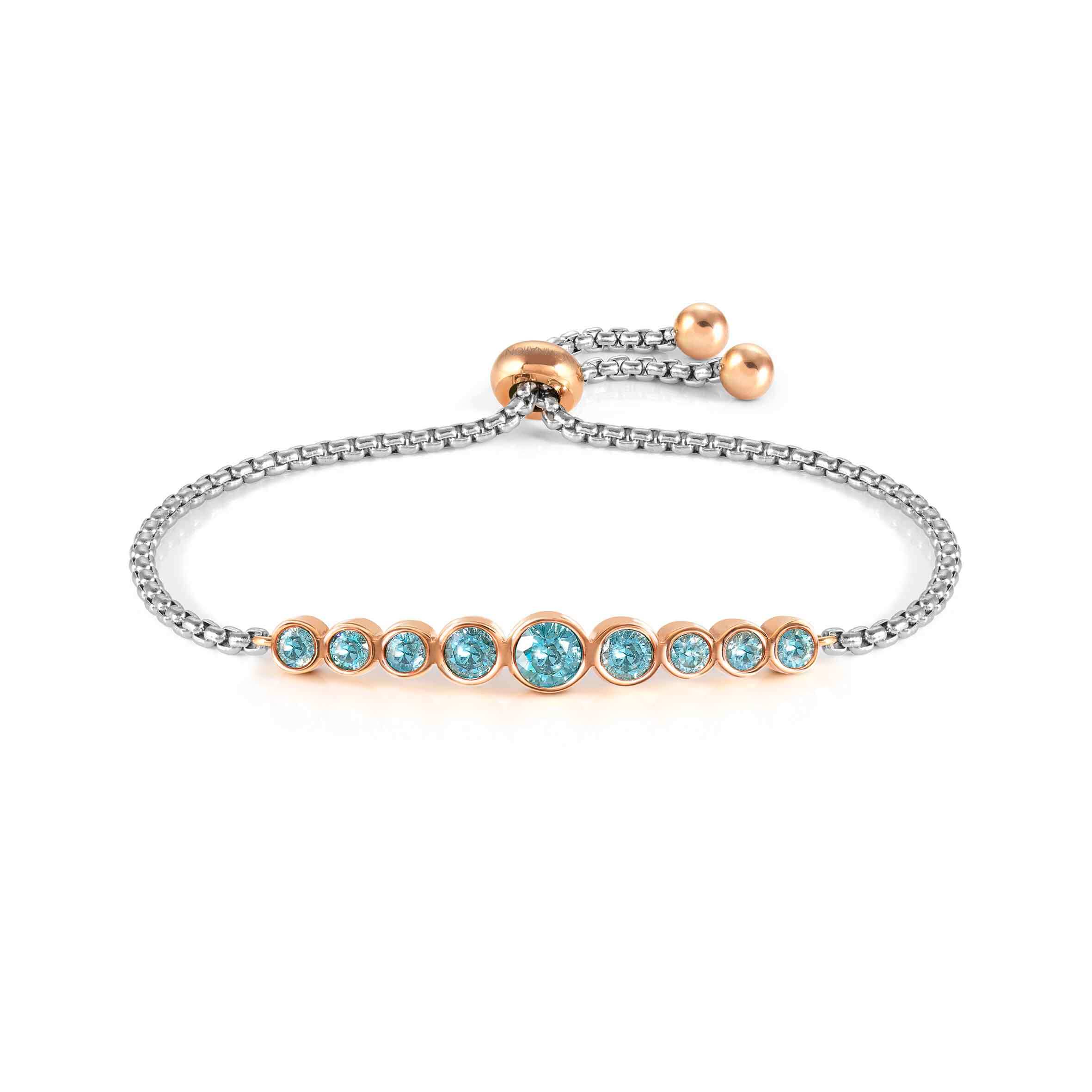 Milleluci Bracelet With Blue Round CZ