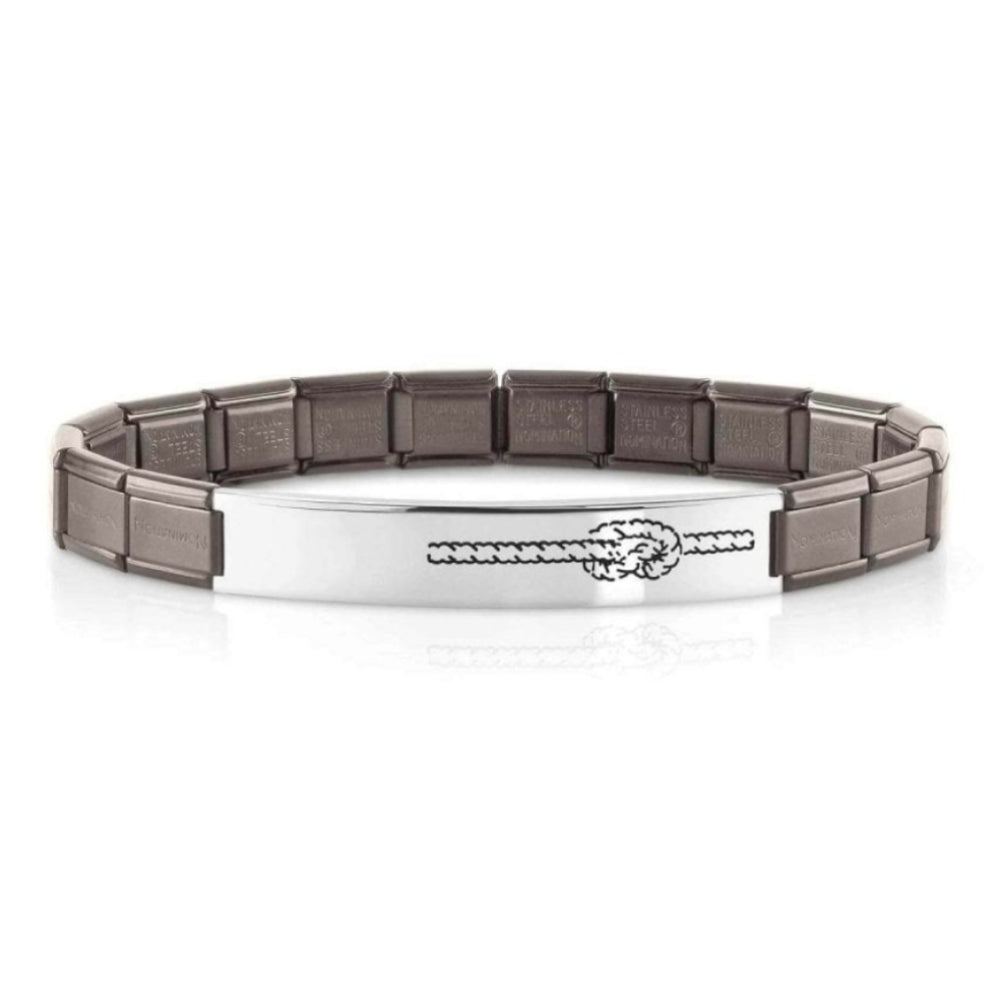 Trendsetter Bracelets In Satin Steel Fin, Gray (024_Knot)