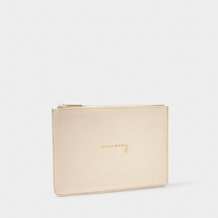 Christmas Pouch | So Very Merry | Gold
