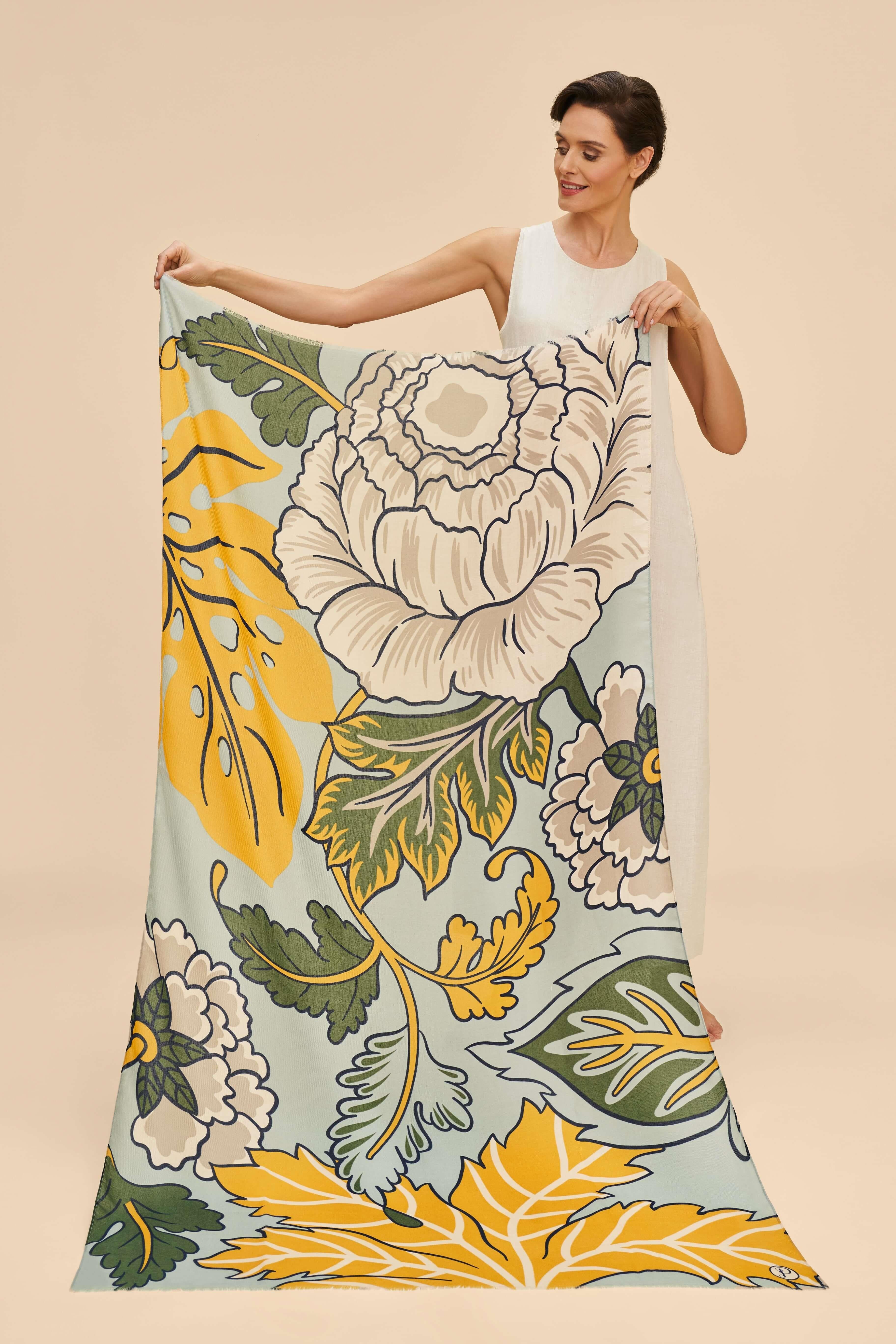 Printed Wild Floral Scarf