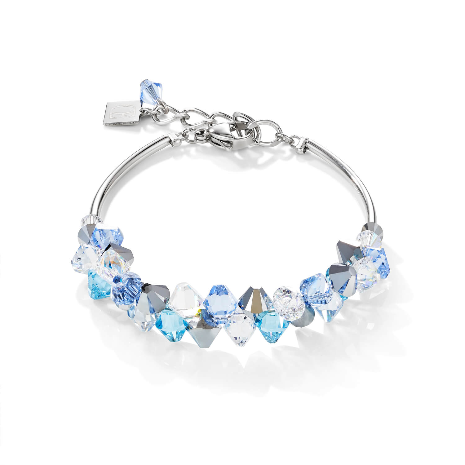 Swarovski Crystals & Stainless Steel Light Blue Bracelet