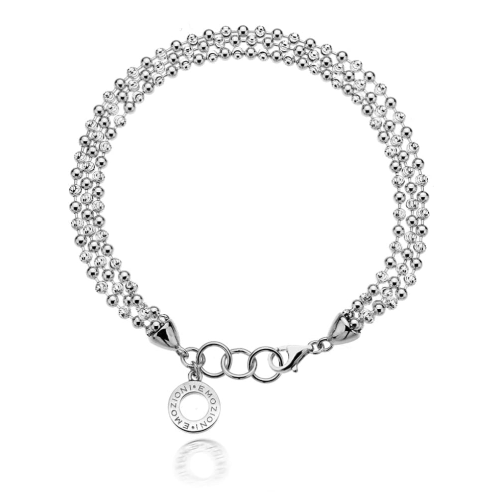 Emozioni Sterling Silver Bead Bracelet