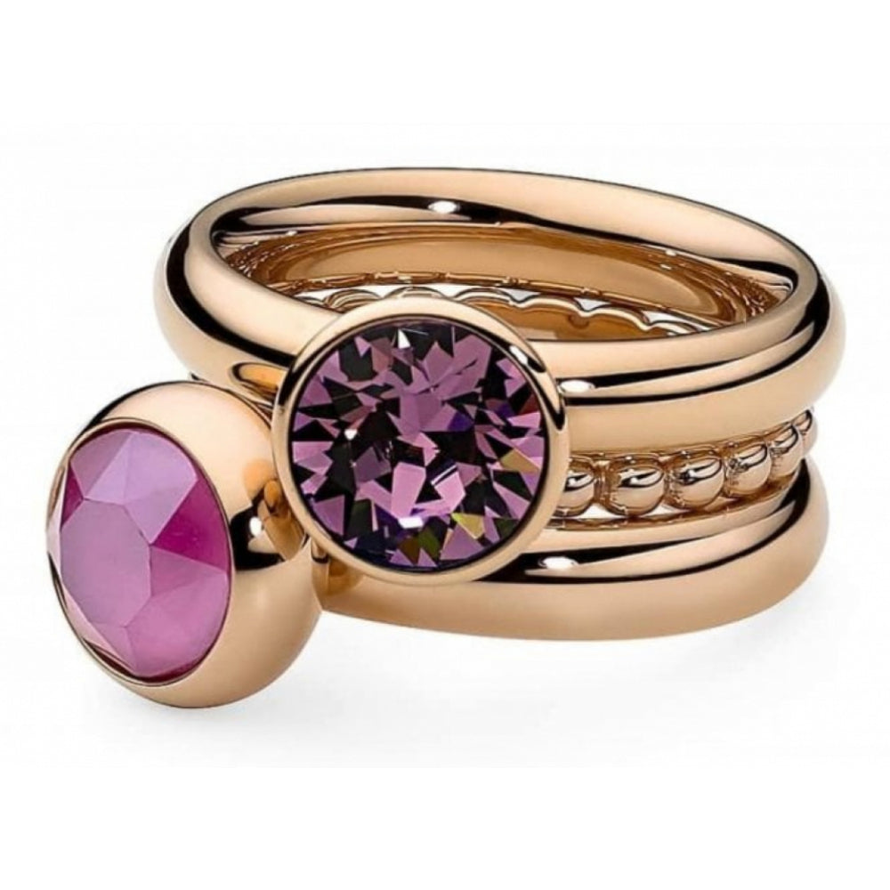 Famosa Matino Rose Gold Plated Stainless Steel Spacer Ring