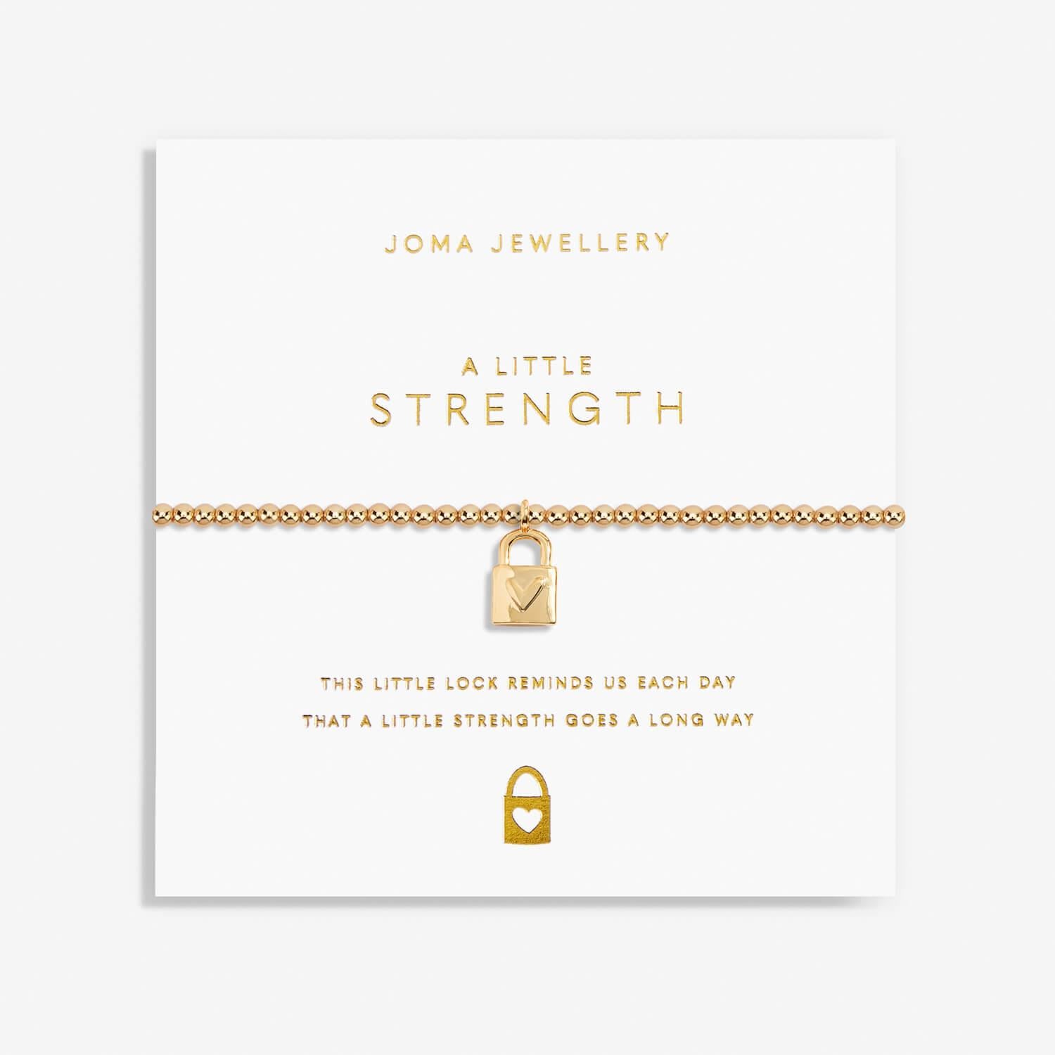 Gold A Little 'Strength' Bracelet