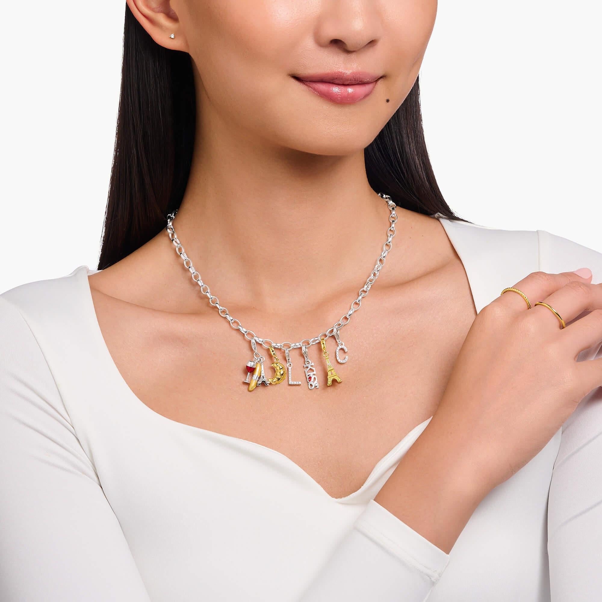 Sparkling letter C Charm Pendant