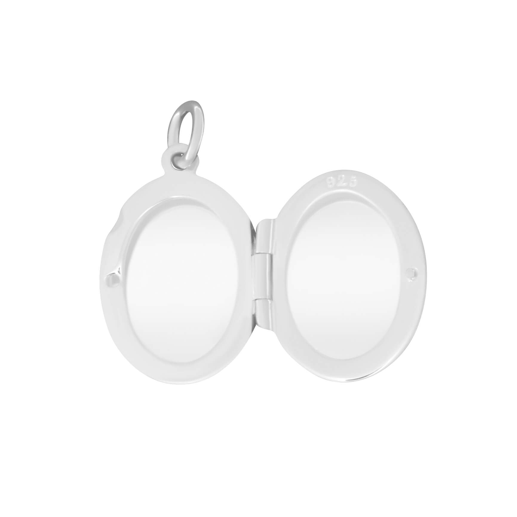 Small Oval Locket Pendant Necklace