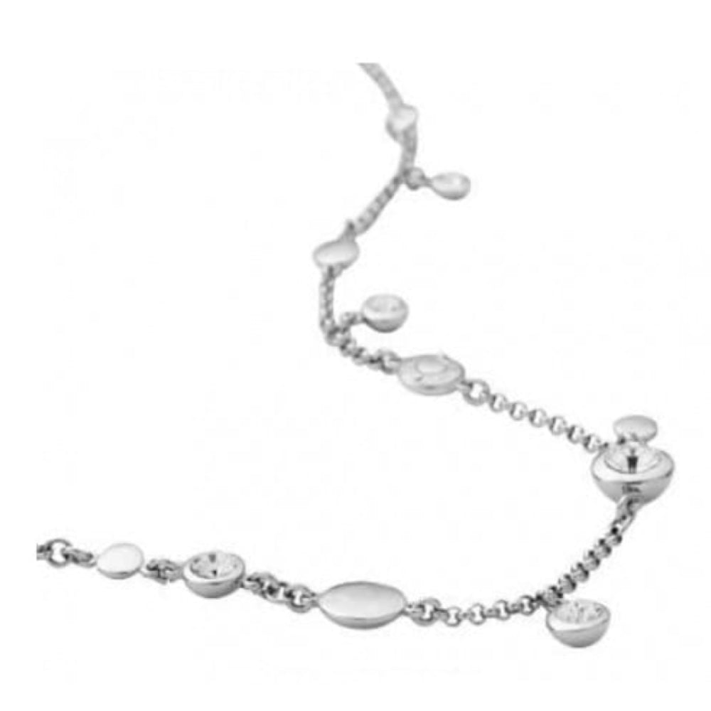 Ladies Crystalised Stainless Steel Necklace