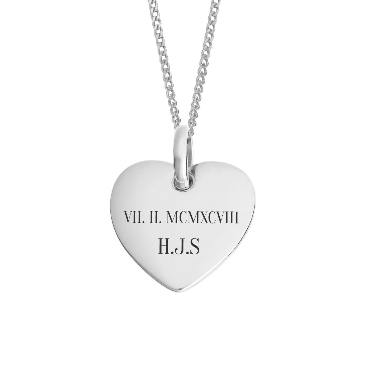 Heart Tag Pendant Necklace