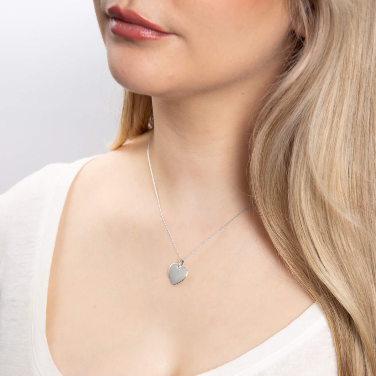 Heart Tag Pendant Necklace