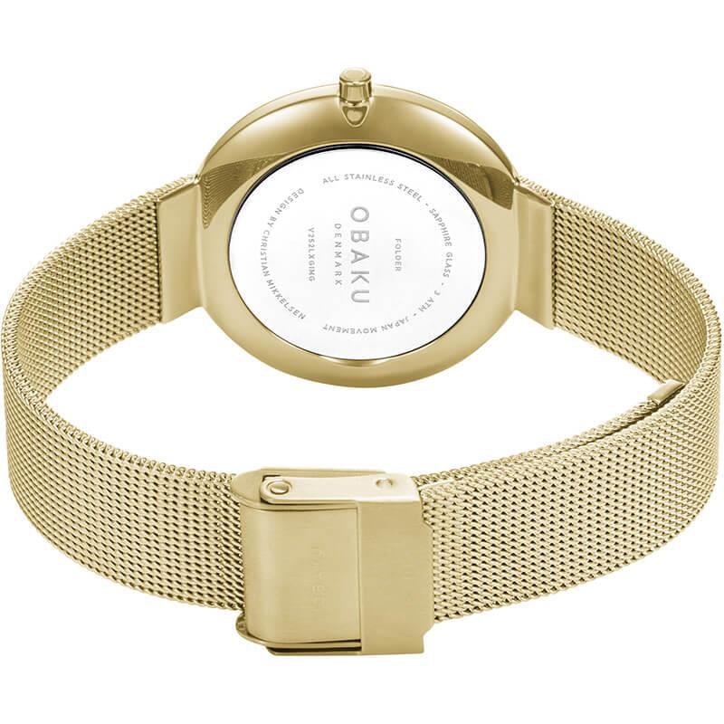 FOLDER - GOLD Ladies Ultra Slim Watch