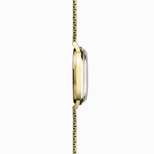 Gold Case With Cream Dial & Gold Tone Expander Bracelet Men's Heritage Watch
