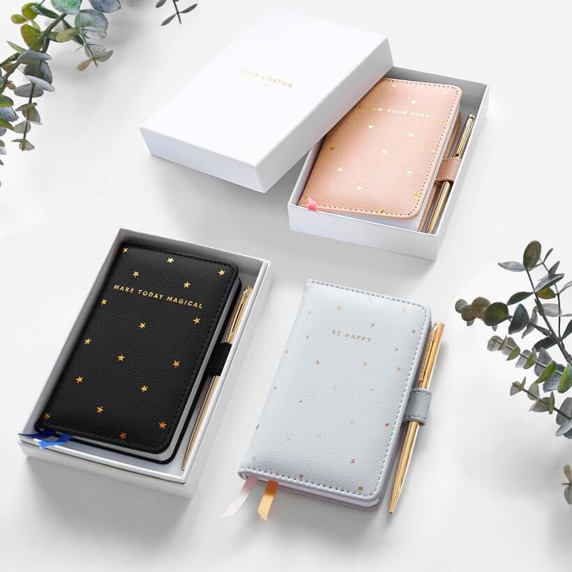 Beautifully Boxed Mini Notebook And Pen Set | Make Today Magical | Black