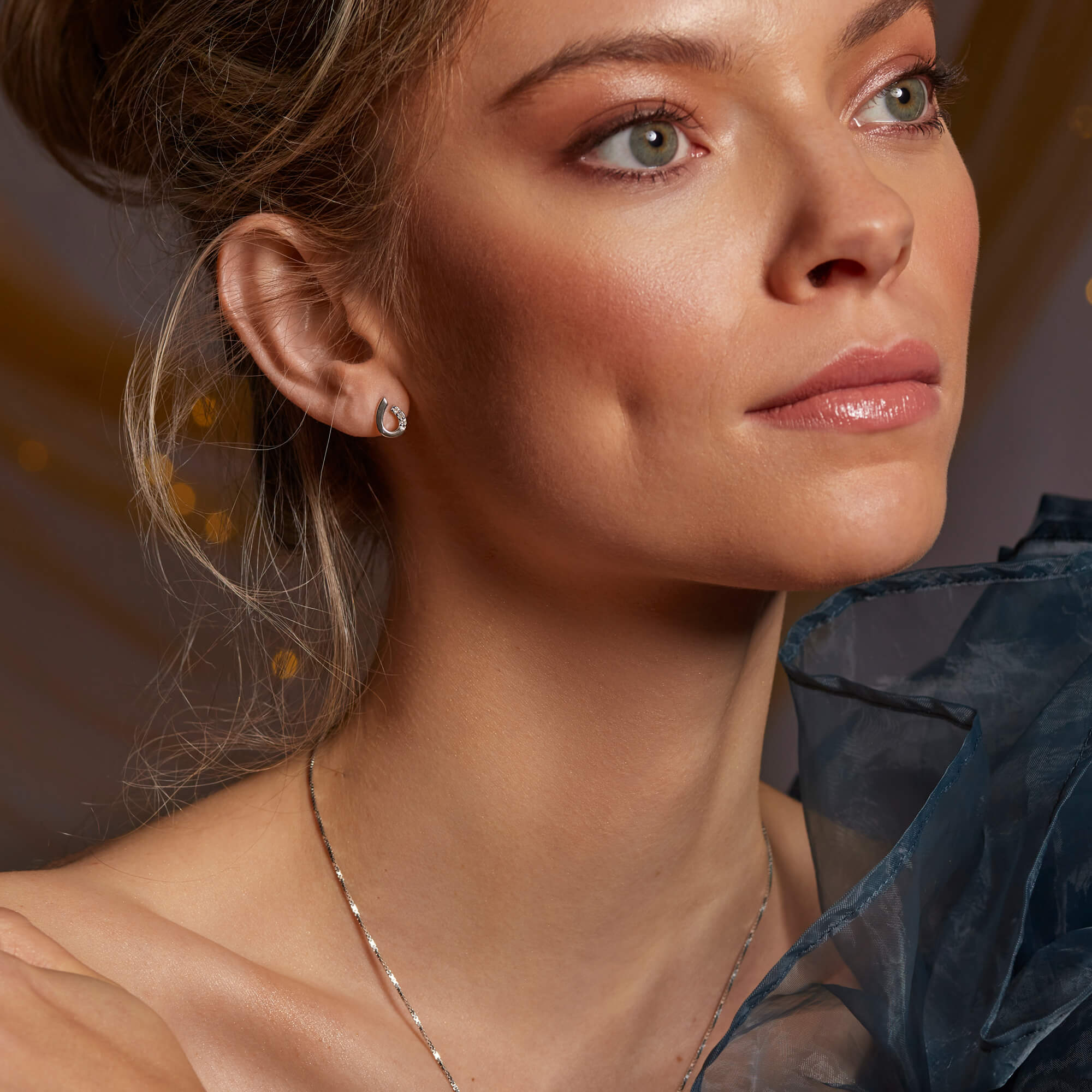 Teardrop Stud Earrings
