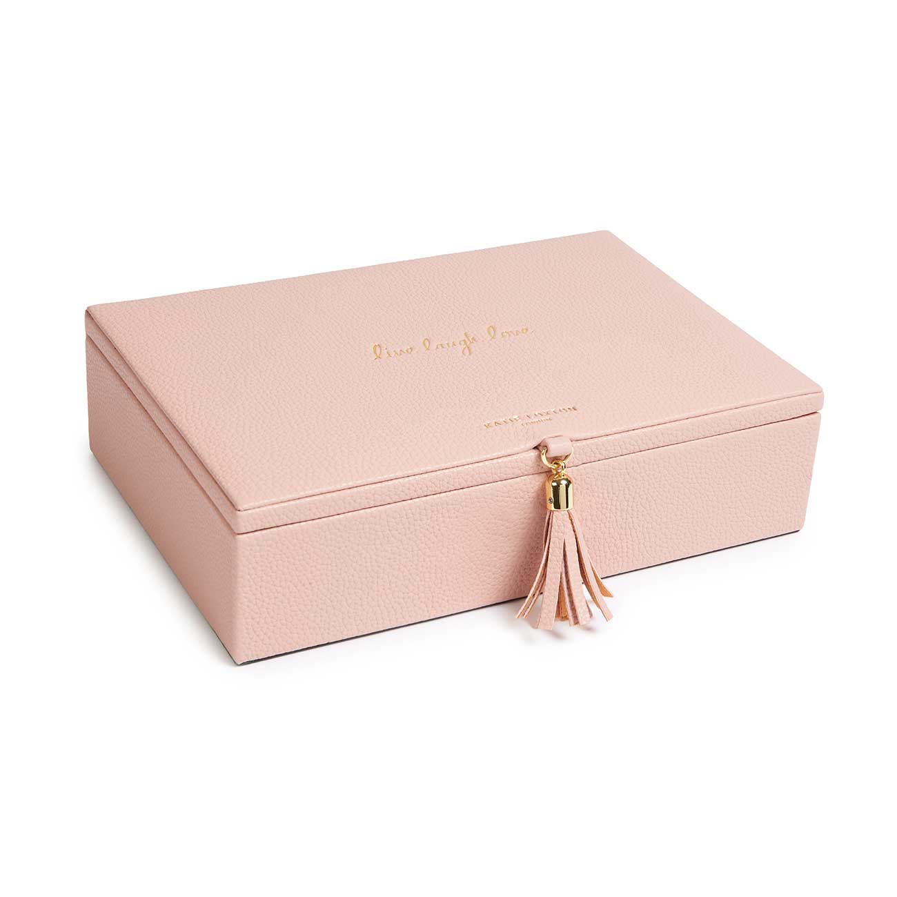 Tassel Jewellery Box | Live Laugh Love | Pink