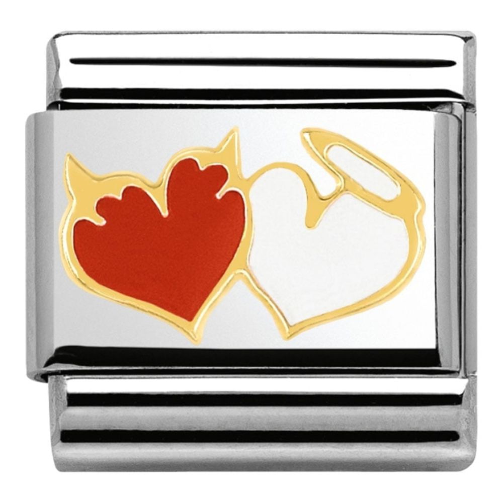 Classic Angel & Devil Hearts Link